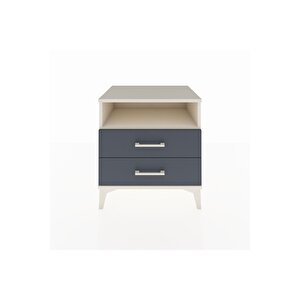 Hyperion Komodin Tek Raflı 2 Çekmeceli 60x44x64 Aytaşı-antrasit