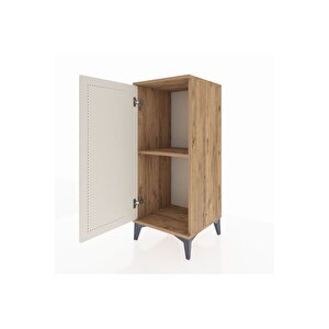 Hyperion Komodin Tek Raflı Tek Kapaklı 44x44x106 Çam-aytaşı