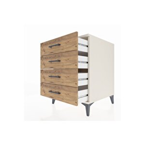 Kronos Komodin 4 Çekmeceli 60x59x80 Aytaşı-çam