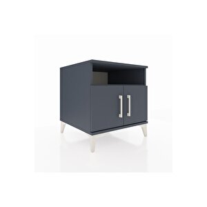 Kronos Komodin 2 Raflı 2 Kapaklı 60x59x64 Antrasit-antrasit