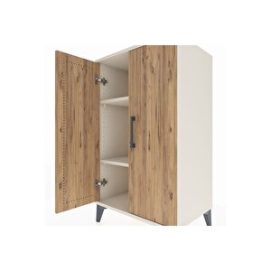 Hyperion Komodin 2 Raflı 2 Kapaklı 60x44x106 Aytaşı-çam