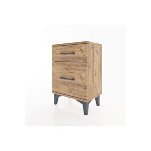 Arges Komodin 2 Çekmeceli 44x30x64 Çam-çam