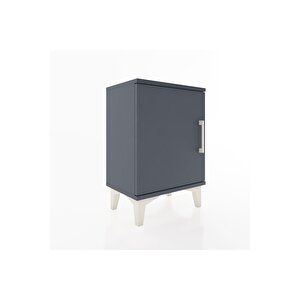 Arges Komodin 2 Raflı Tek Kapaklı 44x30x64 Antrasit-antrasit