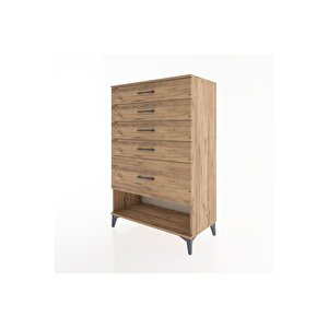 Hyperion Dolap 5 Çekmeceli 88x44x134 Çam-çam