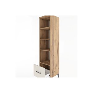 Hyperion Dolap 4 Raflı Tek Çekmeceli 44x44x182 Çam-aytaşı