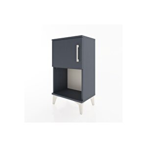 Arges Komodin 2 Raflı Tek Kapaklı 44x30x80 Antrasit-antrasit