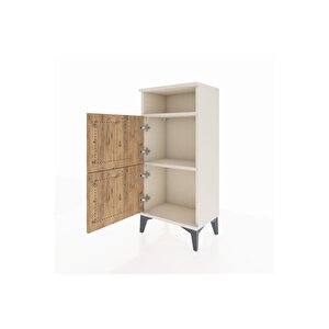 Arges Komodin Tek Raflı 2 Kapaklı 44x30x96 Aytaşı-çam