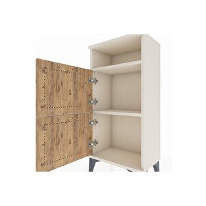 Arges Komodin Tek Raflı 2 Kapaklı 44x30x96 Aytaşı-çam