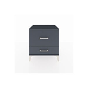 Hyperion Komodin 2 Çekmeceli 60x44x64 Antrasit-antrasit