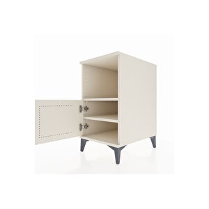 Kronos Komodin 2 Raflı Tek Kapaklı 44x59x80 Aytaşı-aytaşı