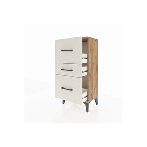 Arges Komodin 3 Çekmeceli 44x30x96 Çam-aytaşı