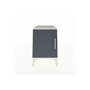 Kronos Komodin 2 Raflı Tek Kapaklı 44x59x64 Aytaşı-antrasit