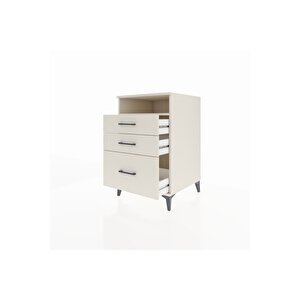 Kronos Komodin Tek Raflı 3 Çekmeceli 60x59x96 Aytaşı-aytaşı