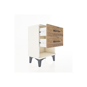 Arges Komodin 2 Çekmeceli 44x30x64 Aytaşı-çam