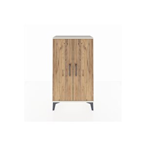 Arges Komodin 2 Raflı 2 Kapaklı 60x30x106 Aytaşı-çam