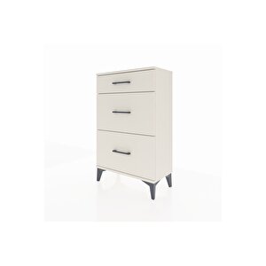 Arges Komodin 3 Çekmeceli 60x30x96 Aytaşı-aytaşı