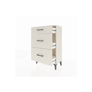 Arges Komodin 3 Çekmeceli 60x30x96 Aytaşı-aytaşı