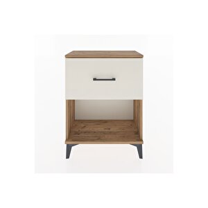 Arges Komodin Tek Çekmeceli 60x30x80 Çam-aytaşı