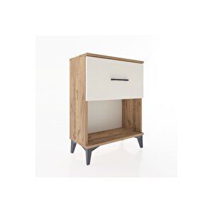 Arges Komodin Tek Çekmeceli 60x30x80 Çam-aytaşı