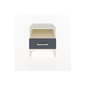 Hyperion Komodin Tek Raflı Tek Çekmeceli 44x44x48 Aytaşı-antrasit