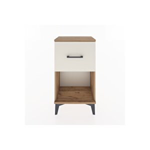 Arges Komodin Tek Çekmeceli 44x30x80 Çam-aytaşı