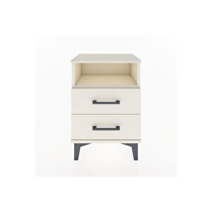 Arges Komodin Tek Raflı 2 Çekmeceli 44x30x64 Aytaşı-aytaşı