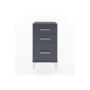 Arges Komodin 3 Çekmeceli 44x30x80 Antrasit-antrasit