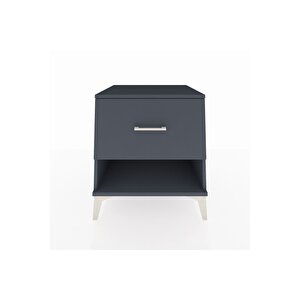 Kronos Komodin Tek Çekmeceli 60x59x64 Antrasit-antrasit