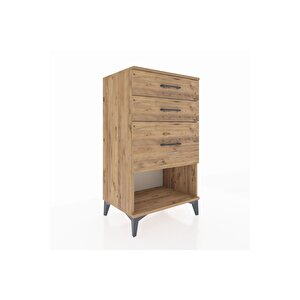 Hyperion Komodin 3 Çekmeceli 60x44x106 Çam-çam