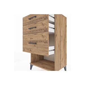 Hyperion Komodin 3 Çekmeceli 60x44x106 Çam-çam