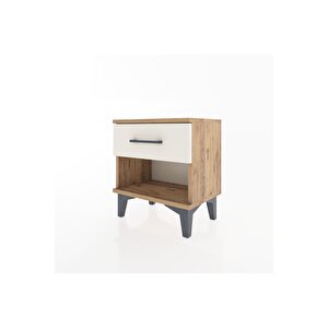 Arges Komodin Tek Çekmeceli 44x30x48 Çam-aytaşı