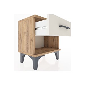 Arges Komodin Tek Çekmeceli 44x30x48 Çam-aytaşı