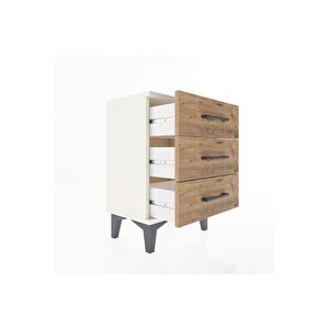 Arges Komodin 3 Çekmeceli 44x30x64 Aytaşı-çam