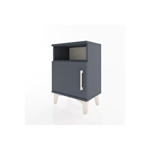 Arges Komodin 2 Raflı Tek Kapaklı 44x30x64 Antrasit-antrasit