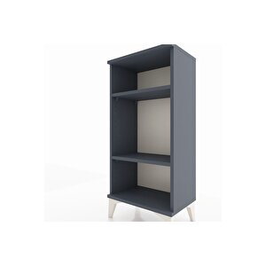 Arges Komodin 2 Raflı 44x30x96 Antrasit-antrasit