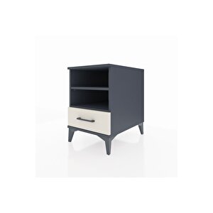 Kronos Komodin 2 Raflı Tek Çekmeceli 44x59x64 Antrasit-aytaşı