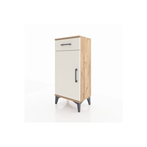 Arges Komodin 2 Raflı Tek Çekmeceli Tek Kapaklı 44x30x96 Çam-aytaşı