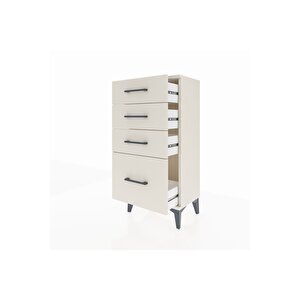 Arges Komodin 4 Çekmeceli 44x30x96 Aytaşı-aytaşı