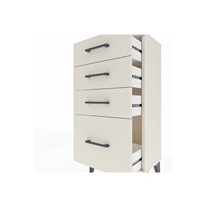 Arges Komodin 4 Çekmeceli 44x30x96 Aytaşı-aytaşı