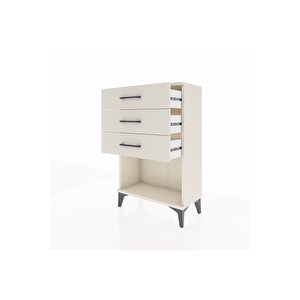 Arges Komodin 3 Çekmeceli 60x30x96 Aytaşı-aytaşı