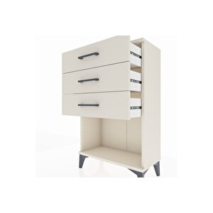 Arges Komodin 3 Çekmeceli 60x30x96 Aytaşı-aytaşı