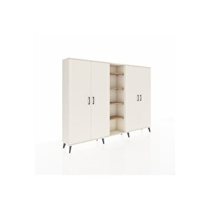 Arges Dolap 12 Raflı 4 Kapaklı 220x30x163 Aytaşı-aytaşı/çam