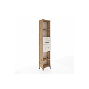 Arges Dolap 3 Raflı 3 Çekmeceli 44x30x221 Çam-aytaşı