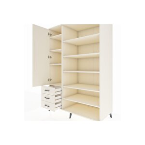 Kronos Dolap 9 Raflı 3 Çekmeceli 3 Kapaklı 132x59x195 Aytaşı-aytaşı/aytaşı