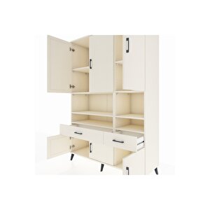 Hyperion Gardrop 8 Raflı 2 Çekmeceli 6 Kapaklı 132x44x195 Aytaşı-aytaşı