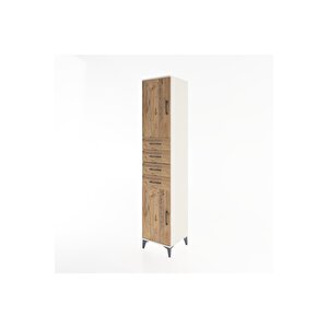 Hyperion Dolap 3 Raflı 4 Çekmeceli 2 Kapaklı 44x44x221 Aytaşı-çam