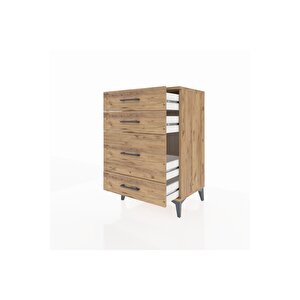 Hyperion Komodin 4 Çekmeceli 60x44x96 Çam-çam