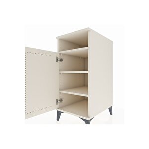 Kronos Komodin 3 Raflı Tek Kapaklı 44x59x96 Aytaşı-aytaşı