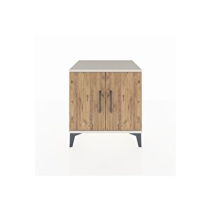 Hyperion Komodin 2 Raflı 2 Kapaklı 60x44x64 Aytaşı-çam