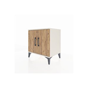 Hyperion Komodin 2 Raflı 2 Kapaklı 60x44x64 Aytaşı-çam